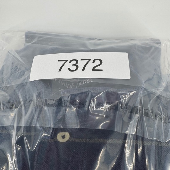 Polo Ralph Lauren Mens XL Striped Polo Shirt Blue Gray Cotton Short Sleeve - Picture 9 of 9